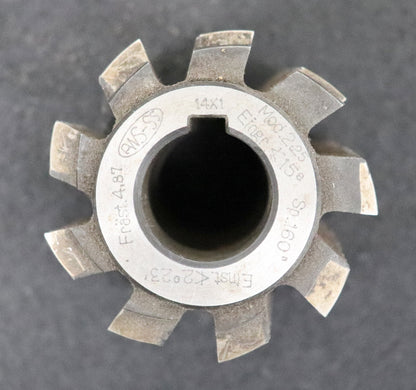 Bild des Artikels PWS-Zahnrad-Wälzfräser-gear-hob-m=-2,25mm-15°-EGW-Ø59x60xØ22mm-mit-LKN