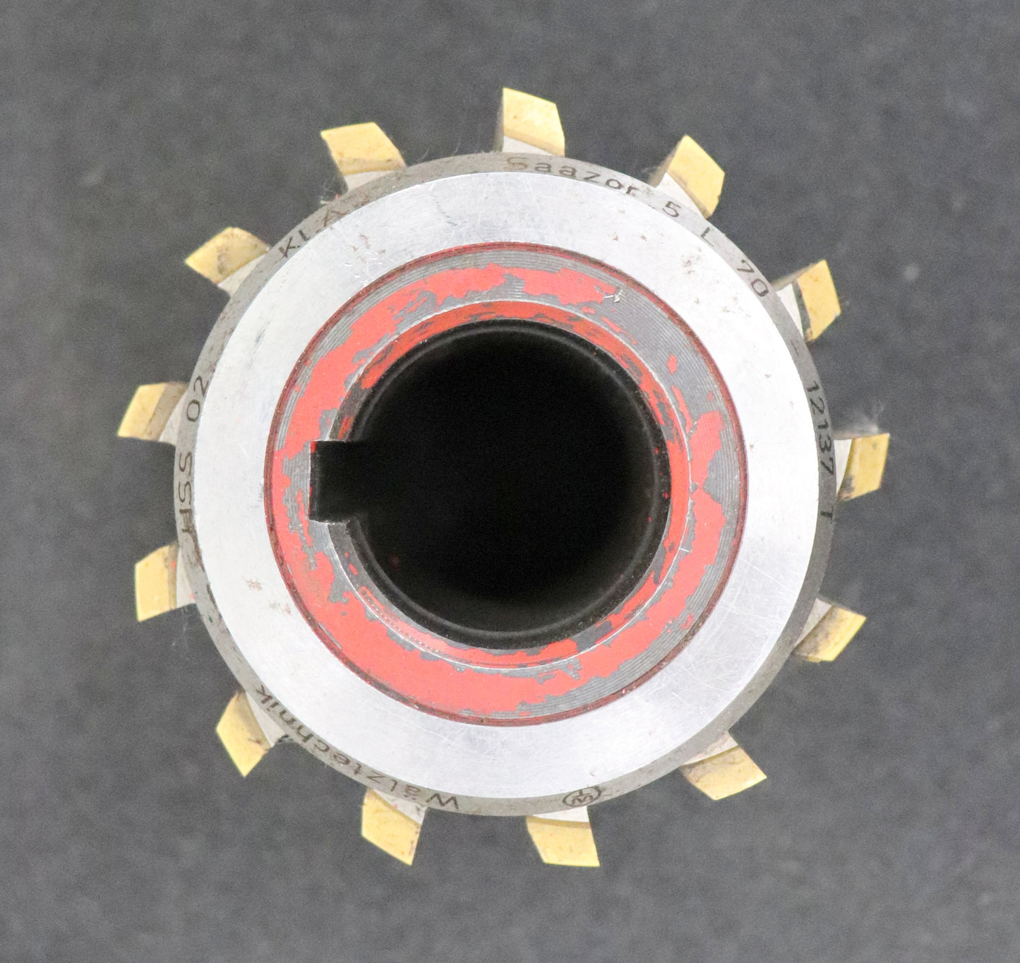 Bild des Artikels SAAZOR-Zahnrad-Wälzfräser-gear-hob-m=-2,0mm-15°-EGW-Ø87x90xØ32mm-2gg.-Rechts
