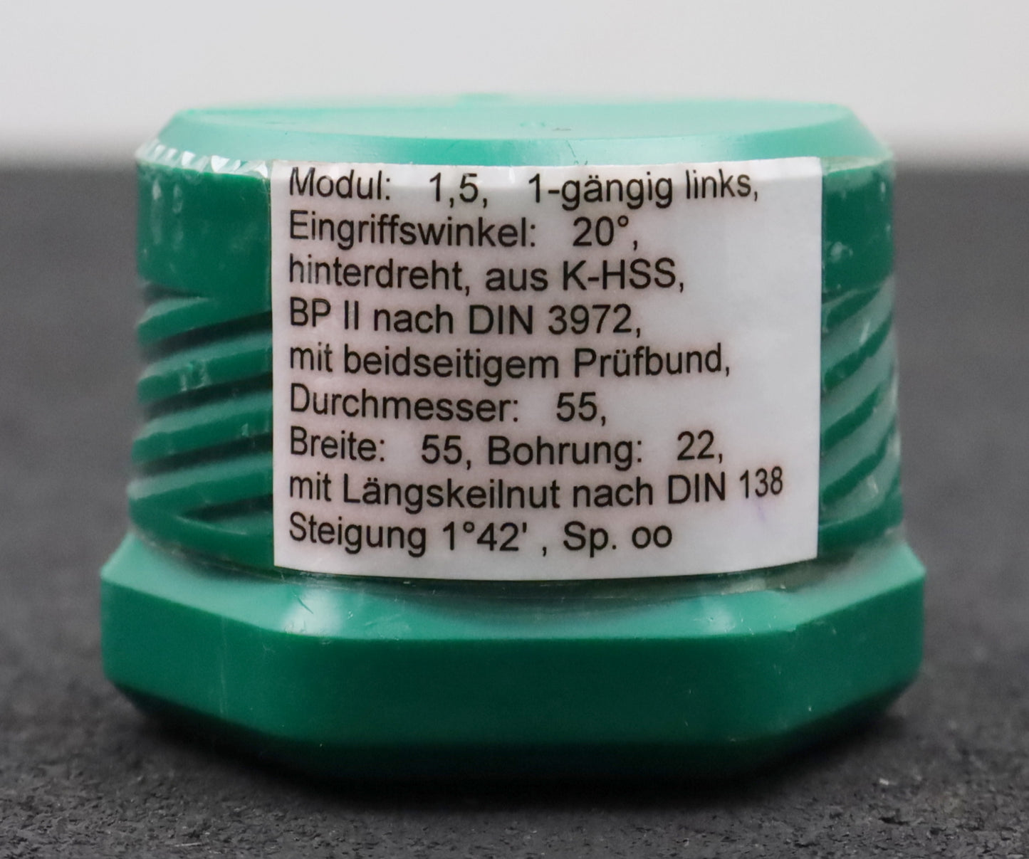 Bild des Artikels DOLD-Zahnrad-Wälzfräser-gear-hob-m=1,5-EGW-20°-BPII-nach-DIN-3972