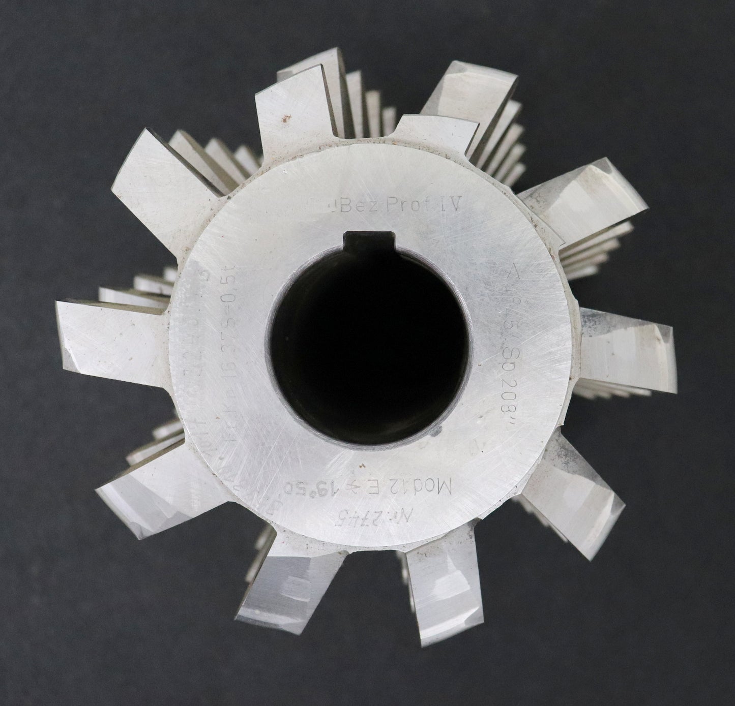 Bild des Artikels LENZEN-Zahnrad-Wälzfräser-gear-hob-m=-12,0mm-19°50'-EGW-BPIV-nach-DIN-3972