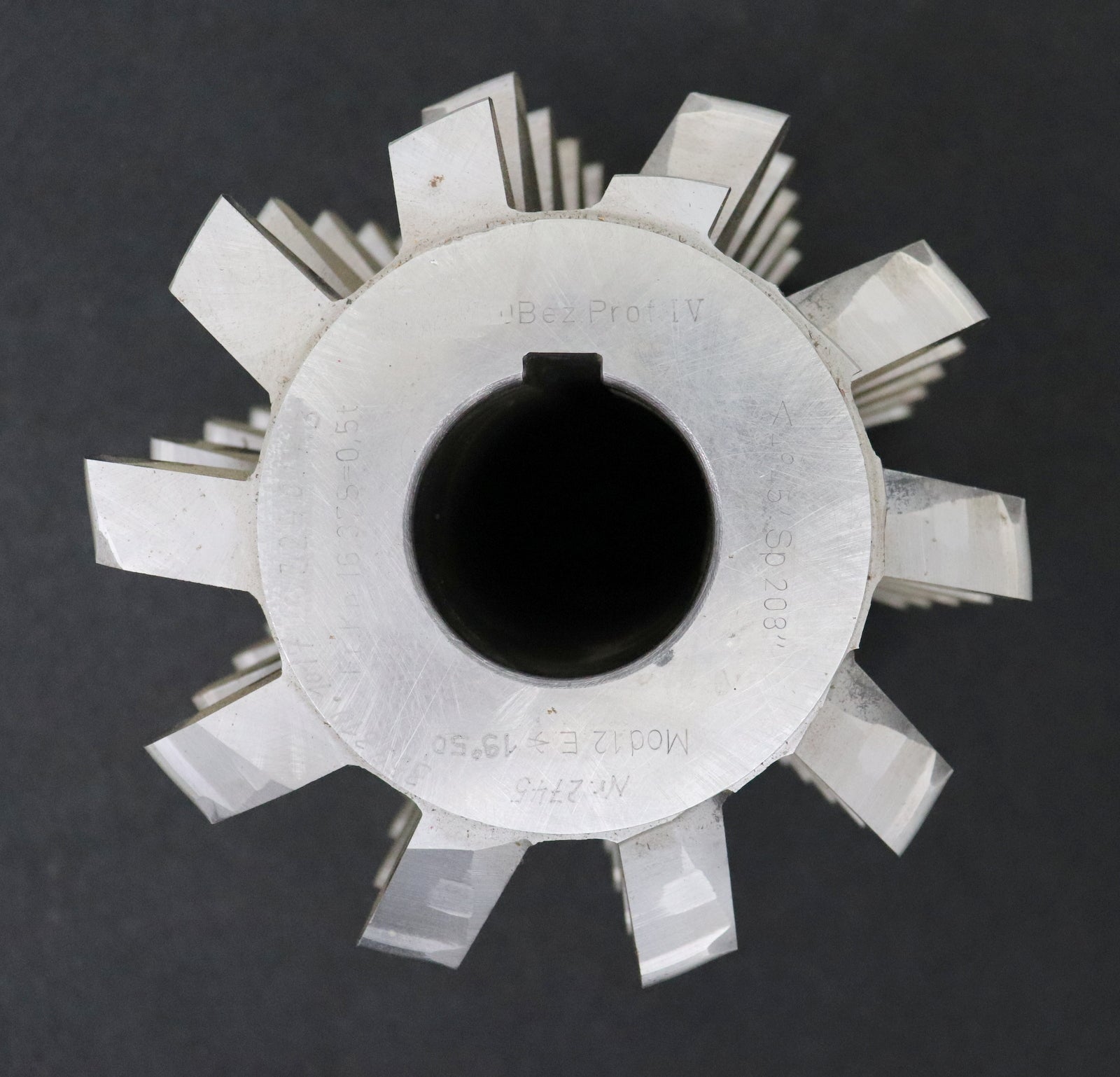 Bild des Artikels LENZEN-Zahnrad-Wälzfräser-gear-hob-m=-12,0mm-19°50'-EGW-BPIV-nach-DIN-3972