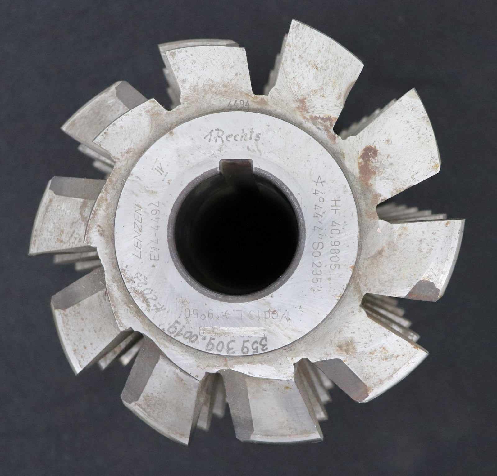 Bild des Artikels LENZEN-Zahnrad-Wälzfräser-gear-hob-m=-13,0mm-19°50'-EGW-BPIV-nach-DIN-3972