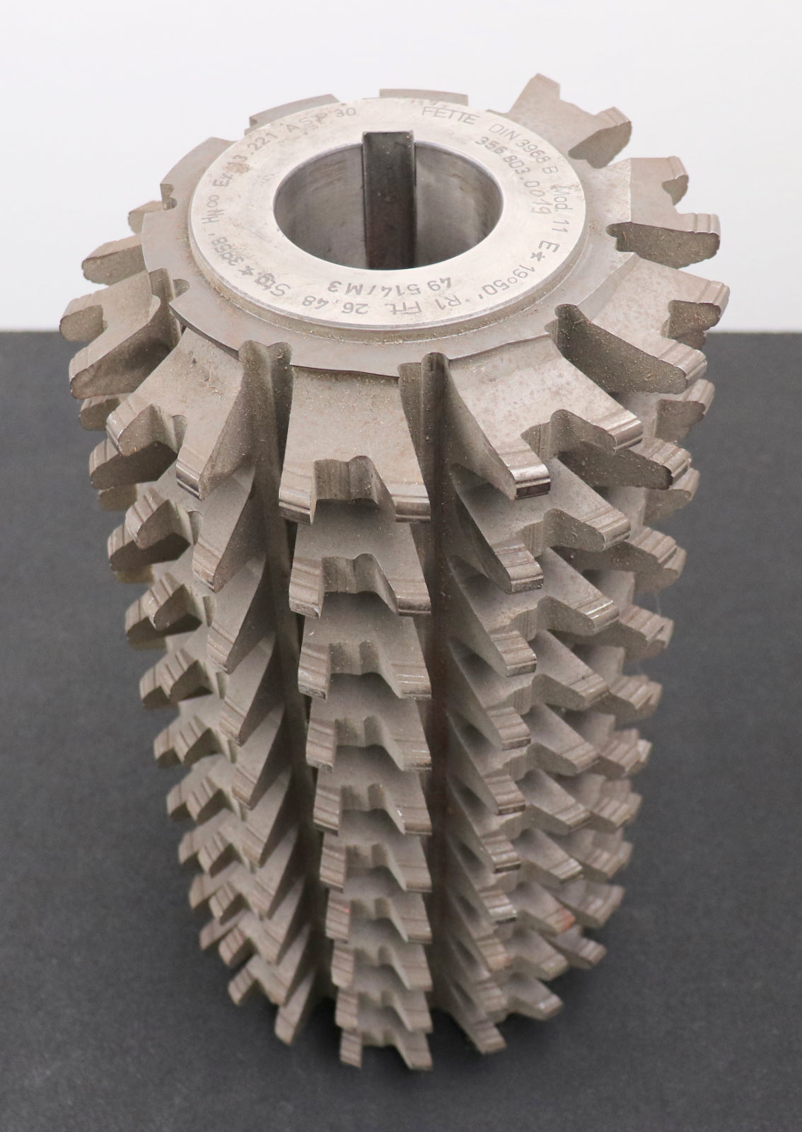 Bild des Artikels FETTE-Räumzahn-Wälzfräser-gear-hob-m=-11,0mm-19°50'-EGW-Ø195x355xØ60mm-mit-LKN
