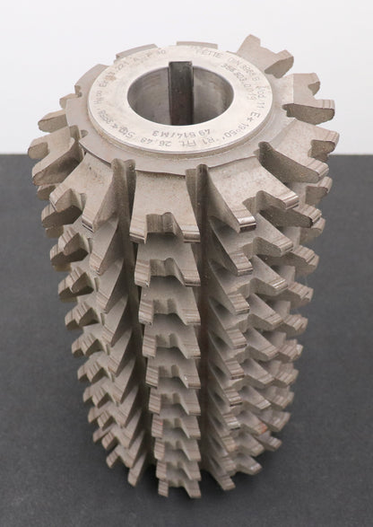 Bild des Artikels FETTE-Räumzahn-Wälzfräser-gear-hob-m=-11,0mm-19°50'-EGW-Ø195x355xØ60mm-mit-LKN