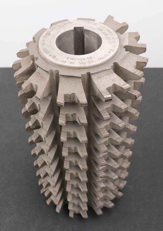 Bild des Artikels FETTE-Räumzahn-Wälzfräser-gear-hob-m=-11,0mm-19°50'-EGW-Ø195x355xØ60mm-mit-LKN