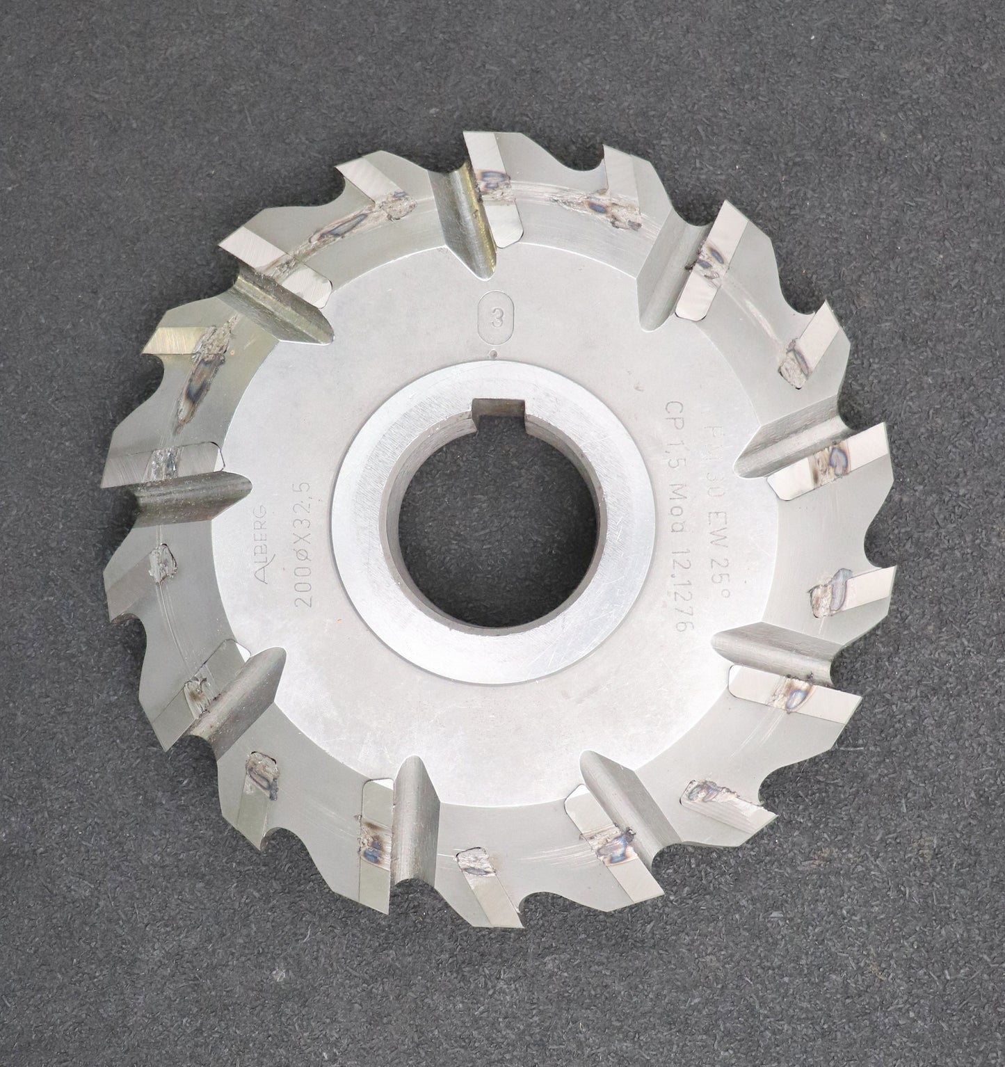 Bild des Artikels ALBERG-Zahnstangen-Formfräser-kreuzverzahnt-CP-1,5-m=-12,1276-Ø200x32,5Ø50mm