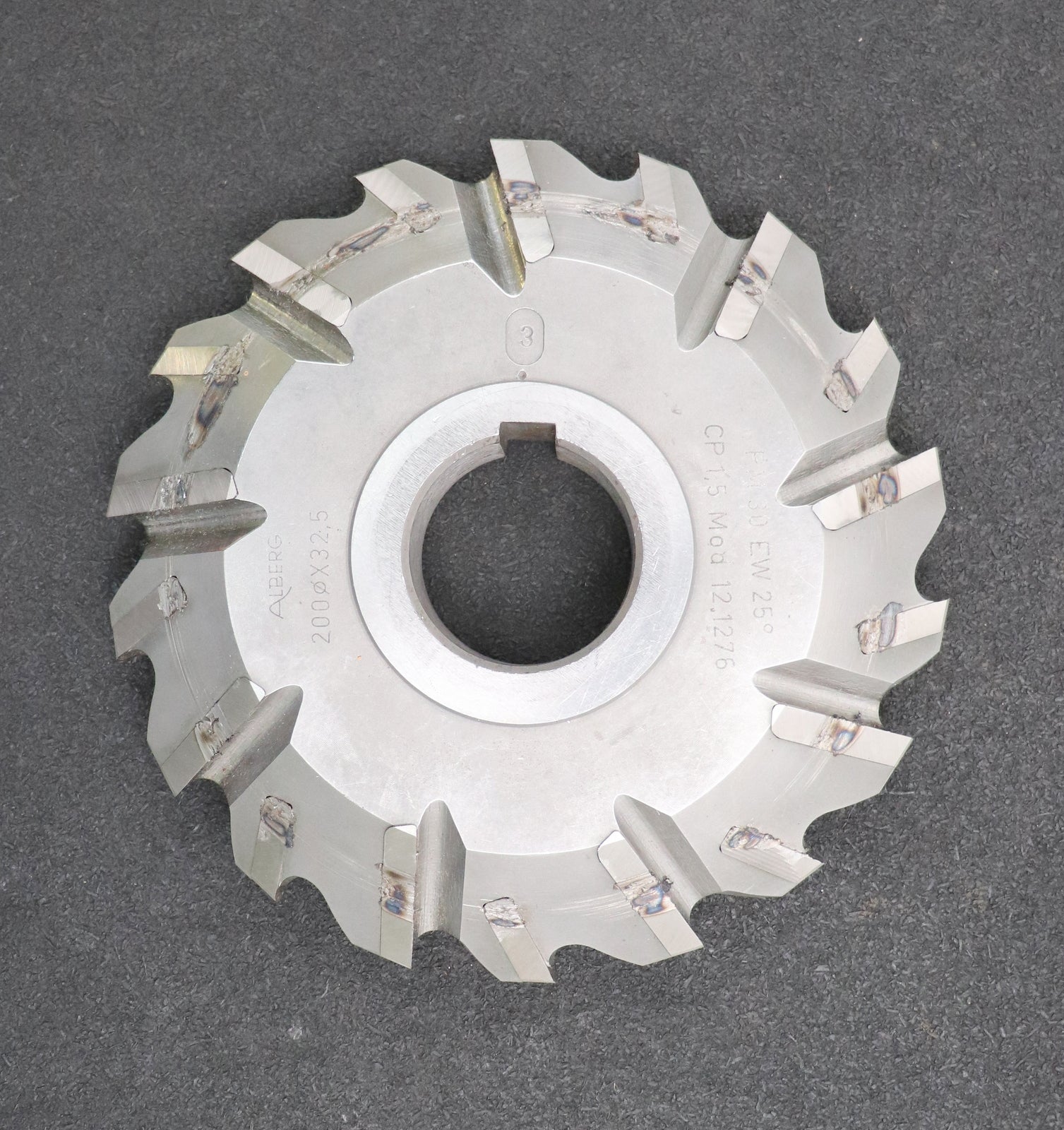 Bild des Artikels ALBERG-Zahnstangen-Formfräser-kreuzverzahnt-CP-1,5-m=-12,1276-Ø200x32,5Ø50mm