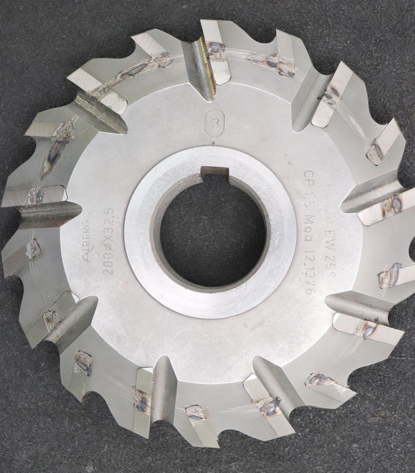 Bild des Artikels ALBERG-Zahnstangen-Formfräser-kreuzverzahnt-CP-1,5-m=-12,1276-Ø200x32,5Ø50mm