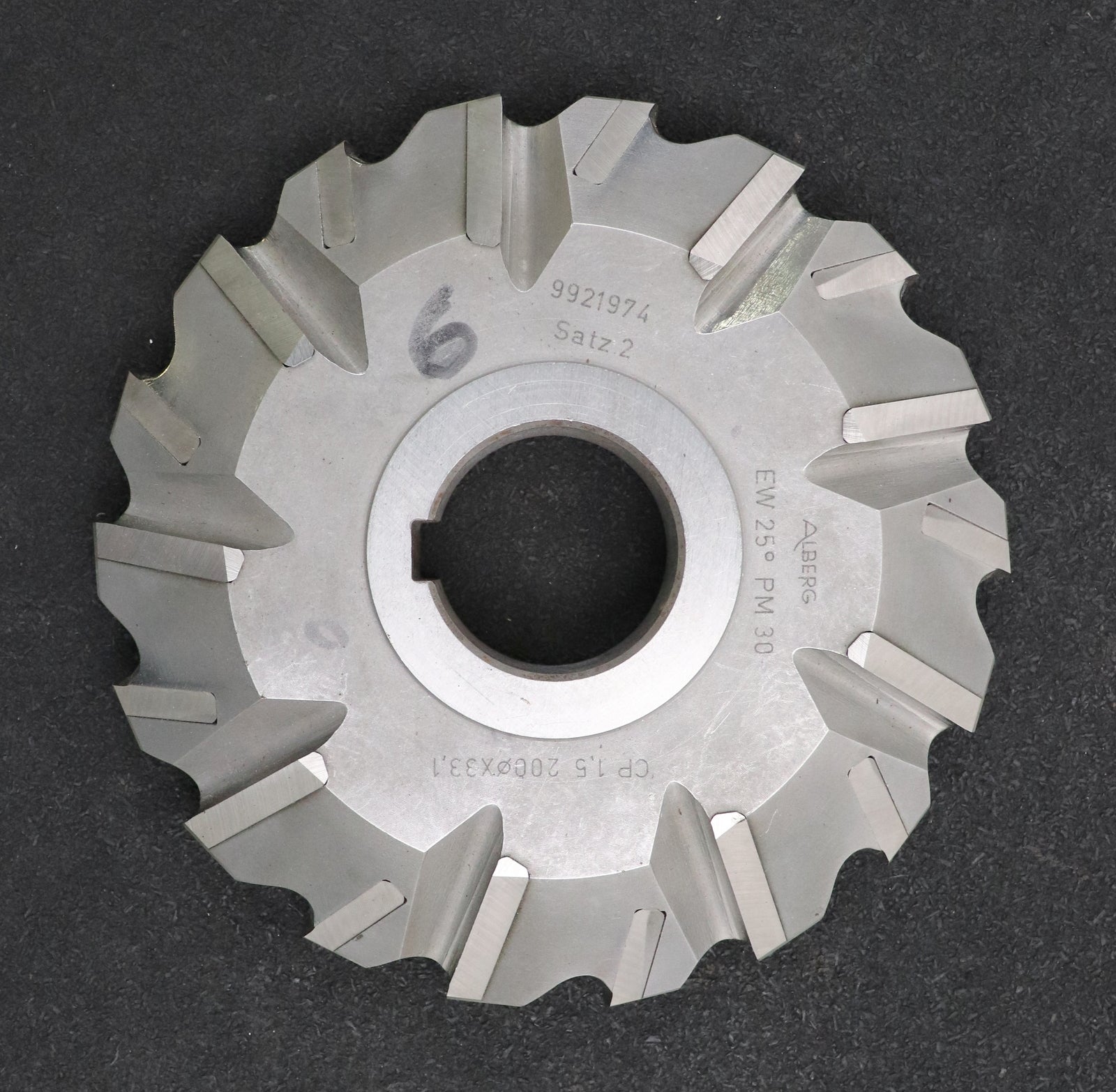 Bild des Artikels ALBERG-Zahnstangen-Formfräser-kreuzverzahnt-CP-1,5-Ø200x33,1Ø50mm