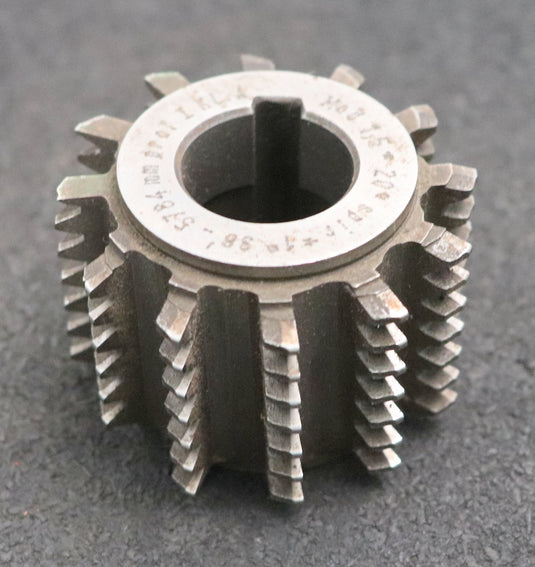 Bild des Artikels Zahnrad-Wälzfräser-gear-hob-m=-1,5mm-20°-EGW-Ø55x38xØ22mm-mit-LKN-1gg.-Rechts