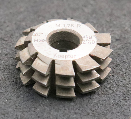 Bild des Artikels KOEPFER-Zahnrad-Wälzfräser-gear-hob-m=-1,75mm-20°-EGW-Ø40x16xØ13mm-mit-LKN-