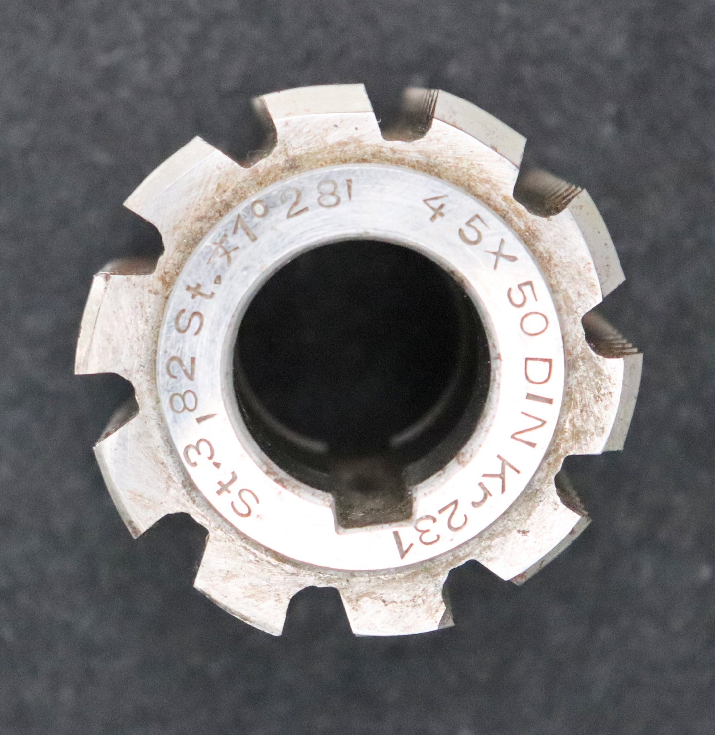 Bild des Artikels Kerbzahnwellen-Wälzfräser-serration-hob-Nennmass-45x50-nach-DIN-KR231-27°-EGW