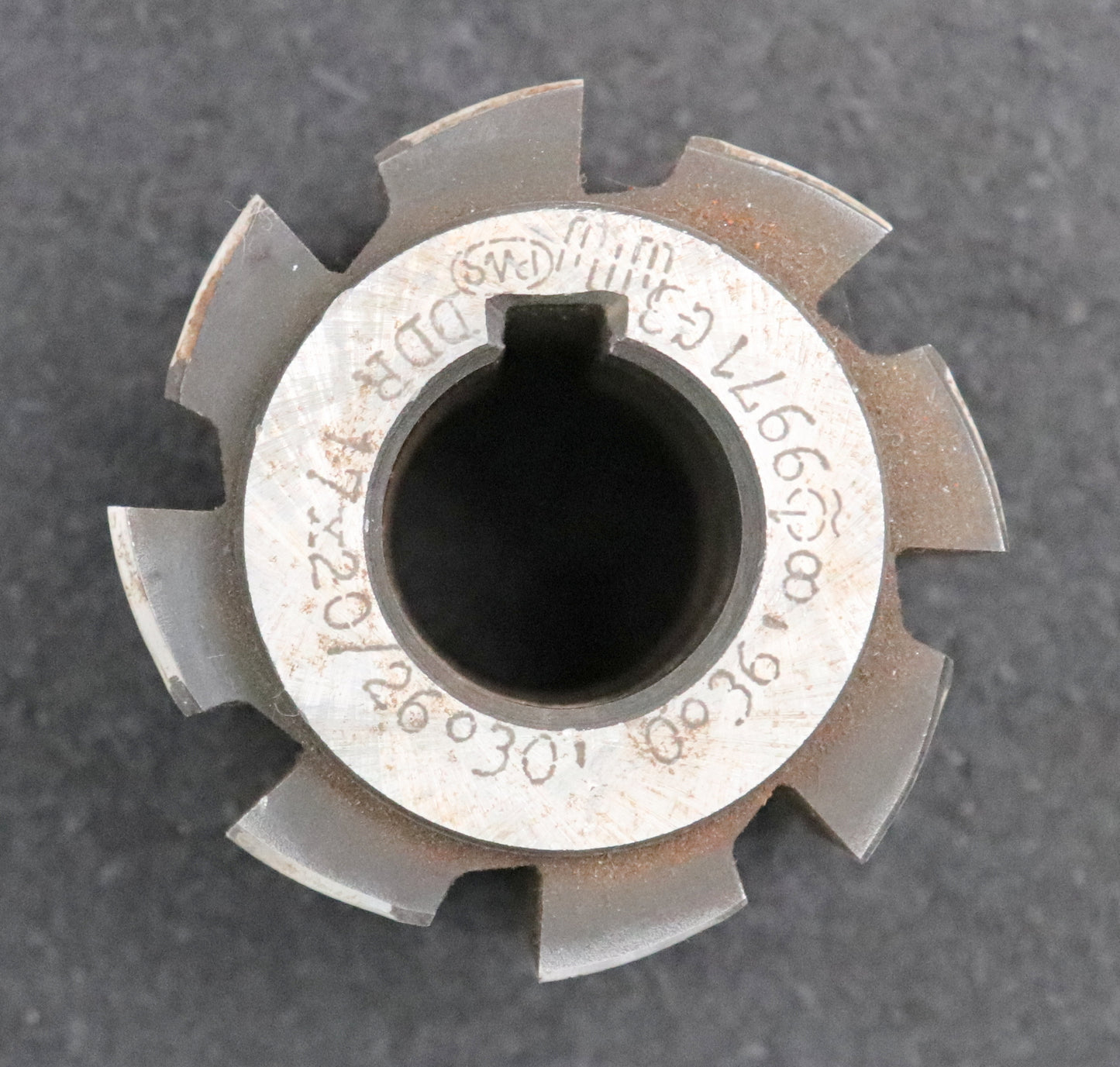 Bild des Artikels PWS-Kerbzahnwellen-Wälzfräser-serration-hob-Nennmass-17x20-EGW-26°30'-56x40x22mm