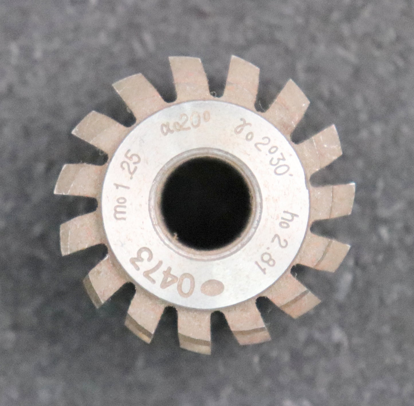 Bild des Artikels MIKRON-Zahnrad-Wälzfräser-gear-hob-m=-1,25mm-20°-EGW-2°30'-Spiralwinkel