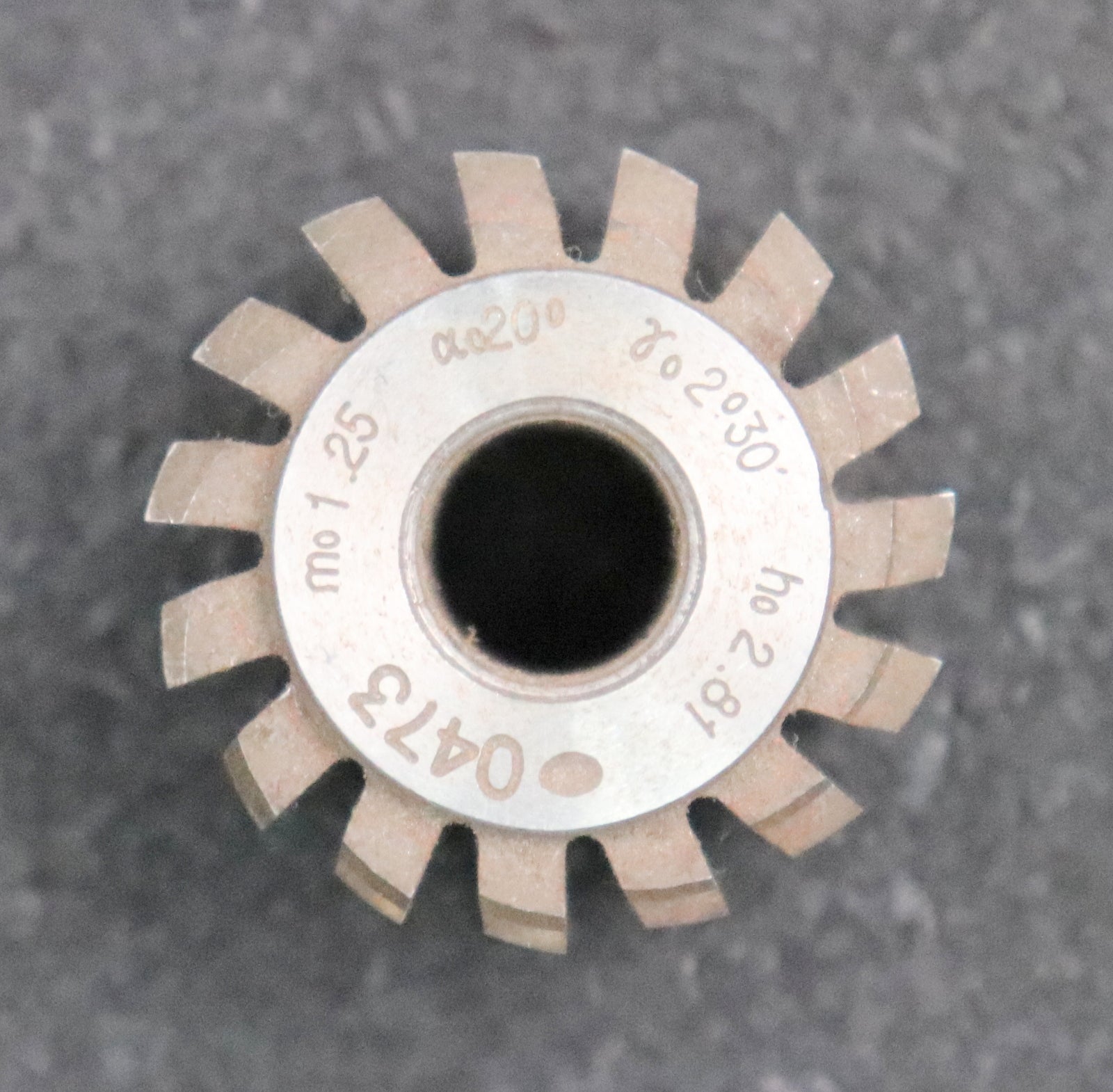 Bild des Artikels MIKRON-Zahnrad-Wälzfräser-gear-hob-m=-1,25mm-20°-EGW-2°30'-Spiralwinkel