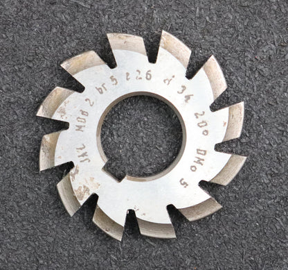 Bild des Artikels JAL-Zahnformfräser-gear-profile-cutter-m=-2mm-Nr-5-für-Zähnezahlbereich-Z=-26-34
