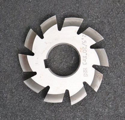 Bild des Artikels Zahnformfräser-gear-profile-cutter-m=-2,5mm-Nr.-3-Zähnezahlbereich-Z=-17-20