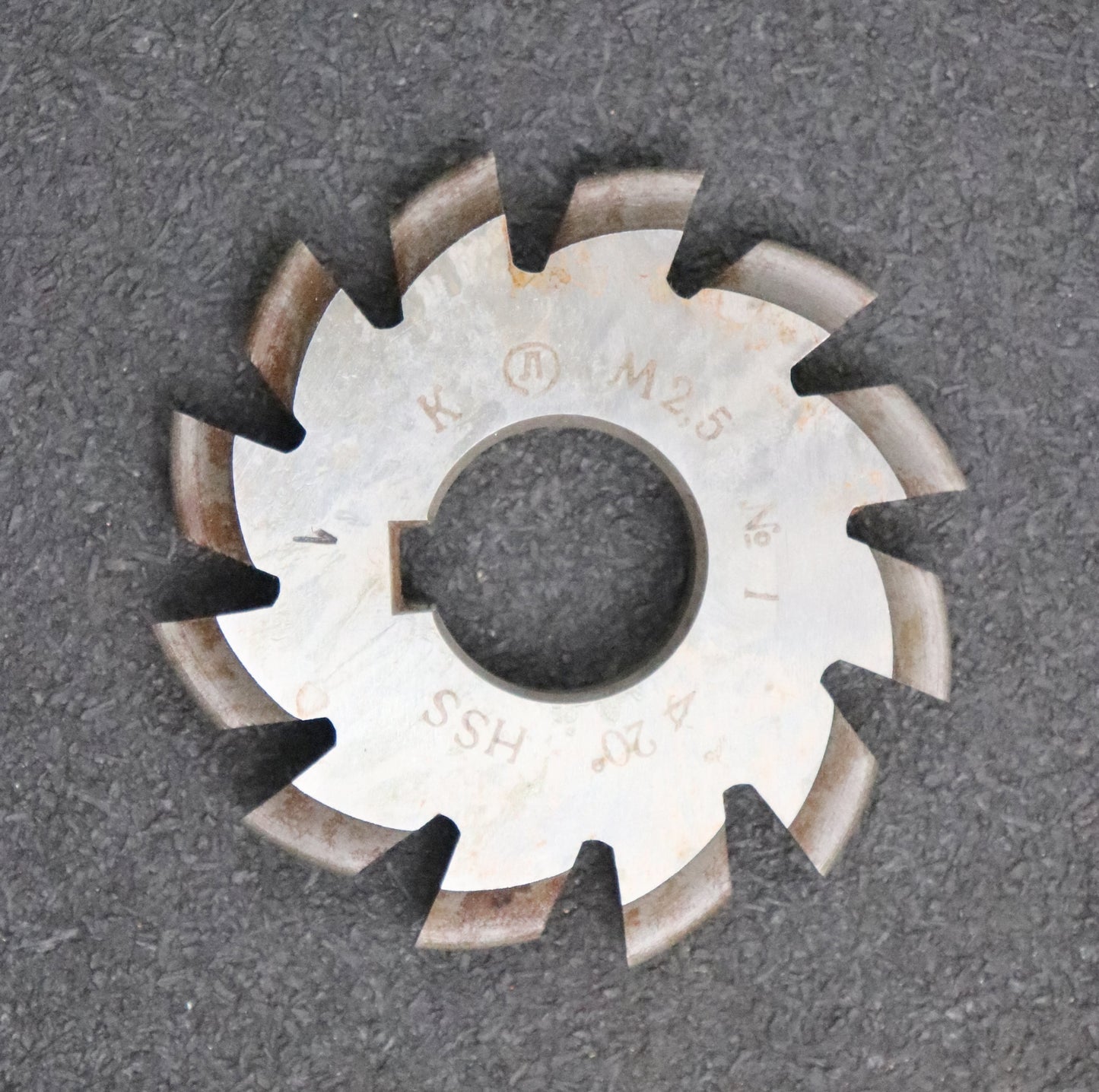 Bild des Artikels Zahnformfräser-gear-profile-cutter-m=-2,5mm-Nr.-1-für-Zähnezahlbereich-Z=-12-13