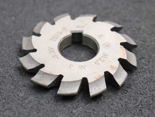 Bild des Artikels Zahnformfräser-gear-profile-cutter-m=-2,5mm-Nr.-3-für-Zähnezahlbereich-Z=-17-20