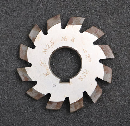 Bild des Artikels Zahnformfräser-gear-profile-cutter-m=-2,5mm-Nr.-6-für-Zähnezahlbereich-Z=-35-54