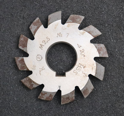Bild des Artikels Zahnformfräser-gear-profile-cutter-m=-2,5mm-Nr.-7-für-Zähnezahlbereich-Z=-55-134