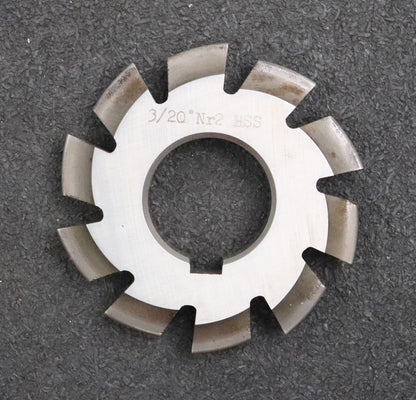 Bild des Artikels Zahnformfräser-gear-profile-cutter-m=-3mm-Nr.-2-für-Zähnezahlbereich-Z=-14-16