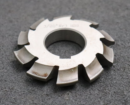 Bild des Artikels Zahnformfräser-gear-profile-cutter-m=-3mm-Nr.-3-für-Zähnezahlbereich-Z=-17-20