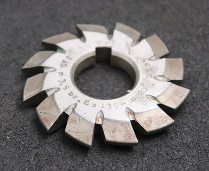 Bild des Artikels JAL-Zahnformfräser-gear-profile-cutter-m=-3,5mm-Nr.-8-Zähnezahlbereich-Z=-135-00