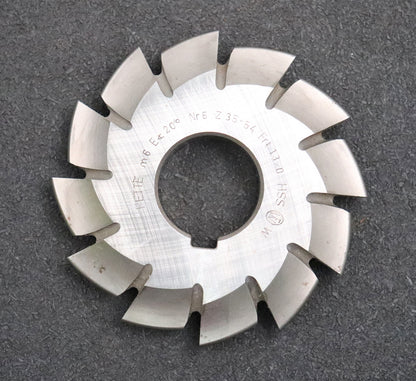 Bild des Artikels FETTE-Zahnformfräser-gear-profile-cutter-m=-6mm-Nr.-6-Zähnezahlbereich-Z=-35-54
