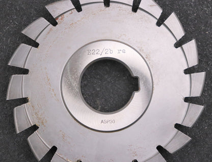 Bild des Artikels DOLD-asymmetrischer-Prismenfräser-E-22°/2b-Flankenwinkel-22°/0°-Gesamtwinkel-22°