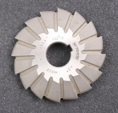 Bild des Artikels DOLD-asymmetrischer-Prismenfräser-U-42°/3-Gesamtwinkel-42°-Flankenwinkel-25°/17°