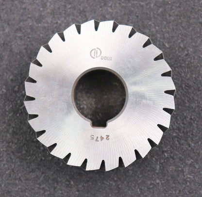 Bild des Artikels DOLD-Rillenfräser-Teilung-0,3-x-60°-Abmessungen-Ø64x28xØ22mm-mit-LKN