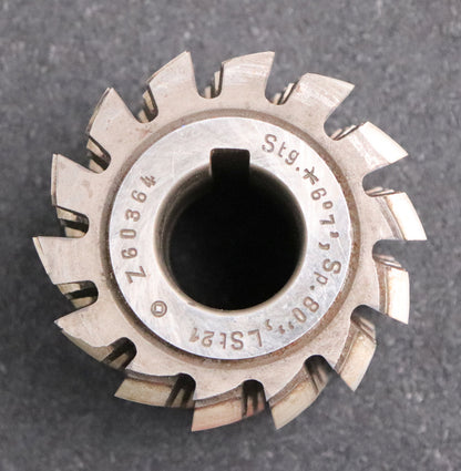 Bild des Artikels Keilwellen-Wälzfräser-6-Keile-45x38,2x18,2-mit-Höcker-Fertigfräser-Ø75x66xØ27mm