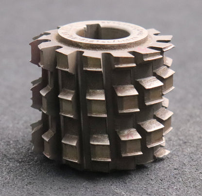 Bild des Artikels Keilwellen-Wälzfräser-6-Keile-45x38,2x18,2-mit-Höcker-Fertigfräser-Ø75x66xØ27mm