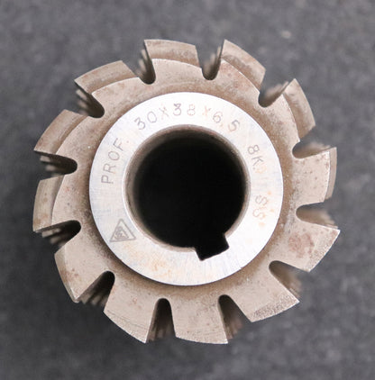 Bild des Artikels Keilwellen-Wälzfräser-8-Keile-30x38x6,5-Fertigfräser-Ø66x66xØ22mm-LKN-1gg.-Re.
