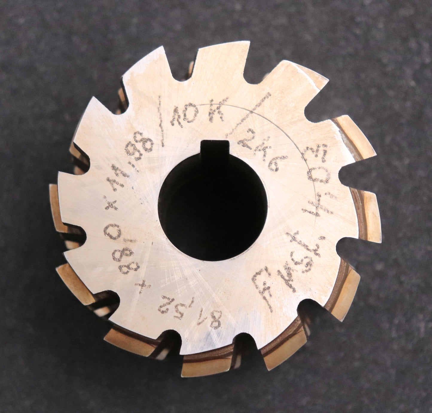 Bild des Artikels Keilwellen-Wälzfräser-10-Keile-81,52x88x11,98-Höcker-Fertigfräser-Ø86x73xØ27mm