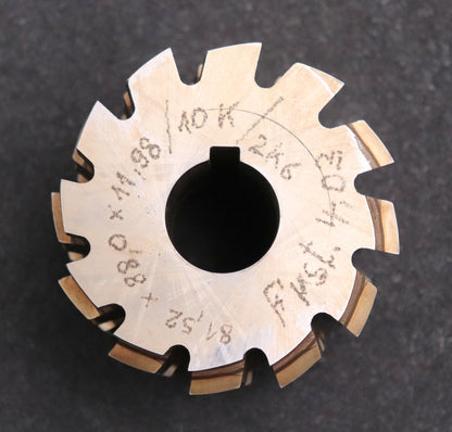 Bild des Artikels Keilwellen-Wälzfräser-10-Keile-81,52x88x11,98-Höcker-Fertigfräser-Ø86x73xØ27mm