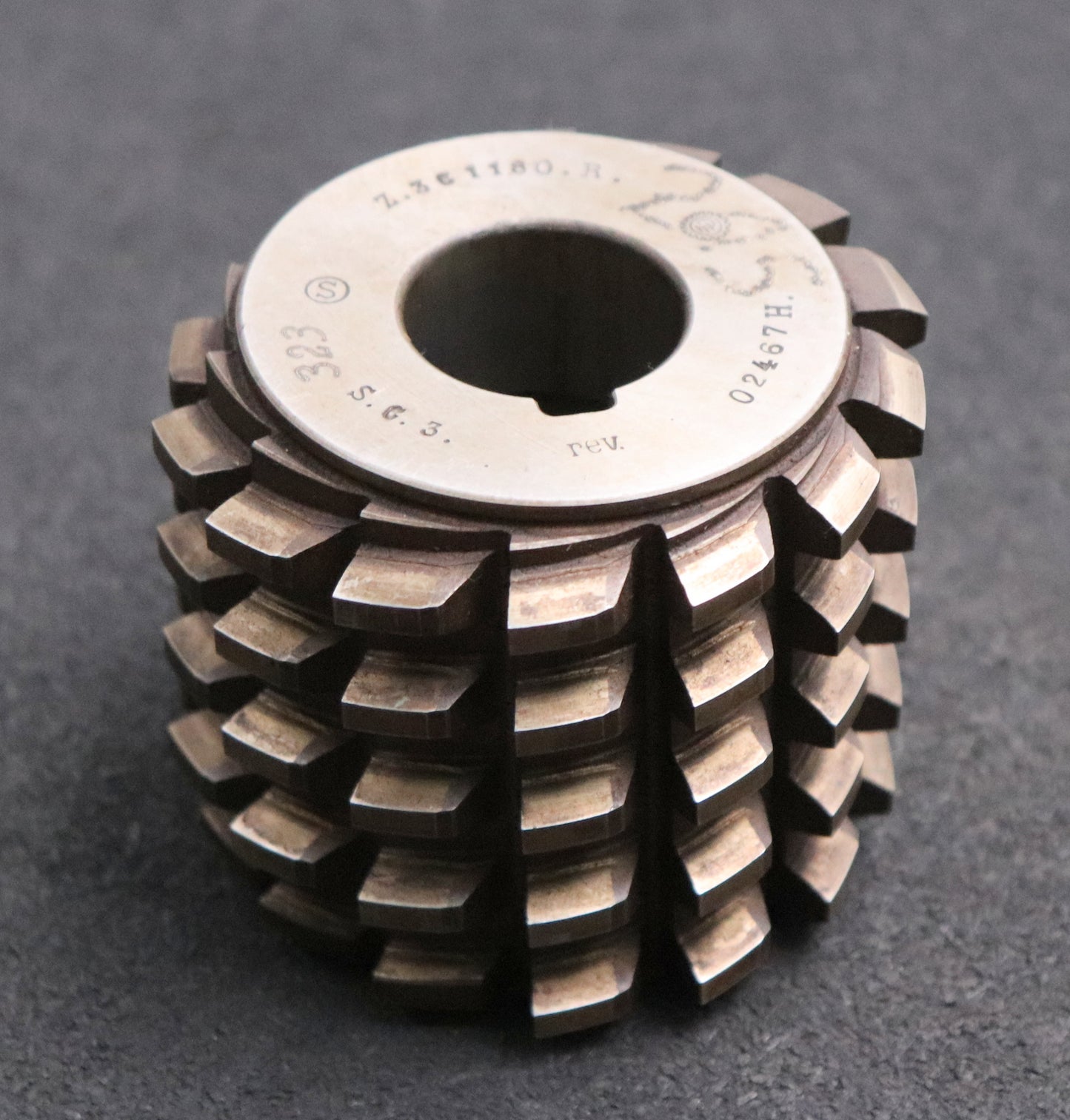 Bild des Artikels Keilwellen-Wälzfräser-10-Keile-41x33x6,45-mit-Höcker-Fertigfräser-Ø76x65xØ27mm