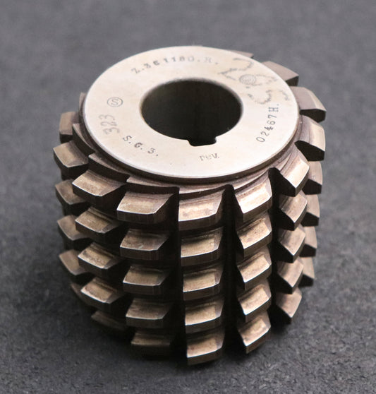 Bild des Artikels Keilwellen-Wälzfräser-10-Keile-41x33x6,45-mit-Höcker-Fertigfräser-Ø76x65xØ27mm