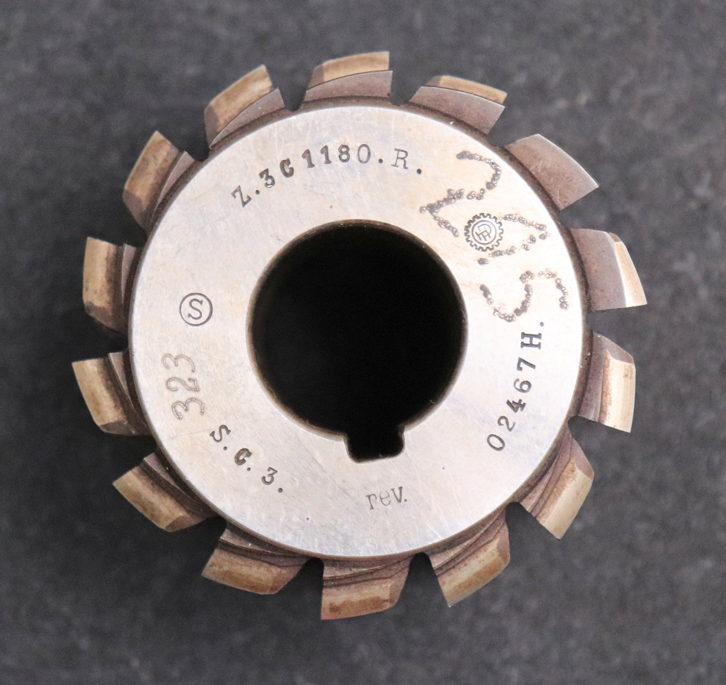 Bild des Artikels Keilwellen-Wälzfräser-10-Keile-41x33x6,45-mit-Höcker-Fertigfräser-Ø76x65xØ27mm