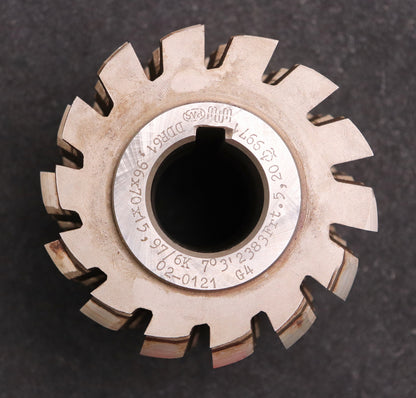 Bild des Artikels PWS-Keilwellen-Wälzfräser-6-Keile-61,96x70x15,97-Fertigfräser-Ø97x88xØ32mm