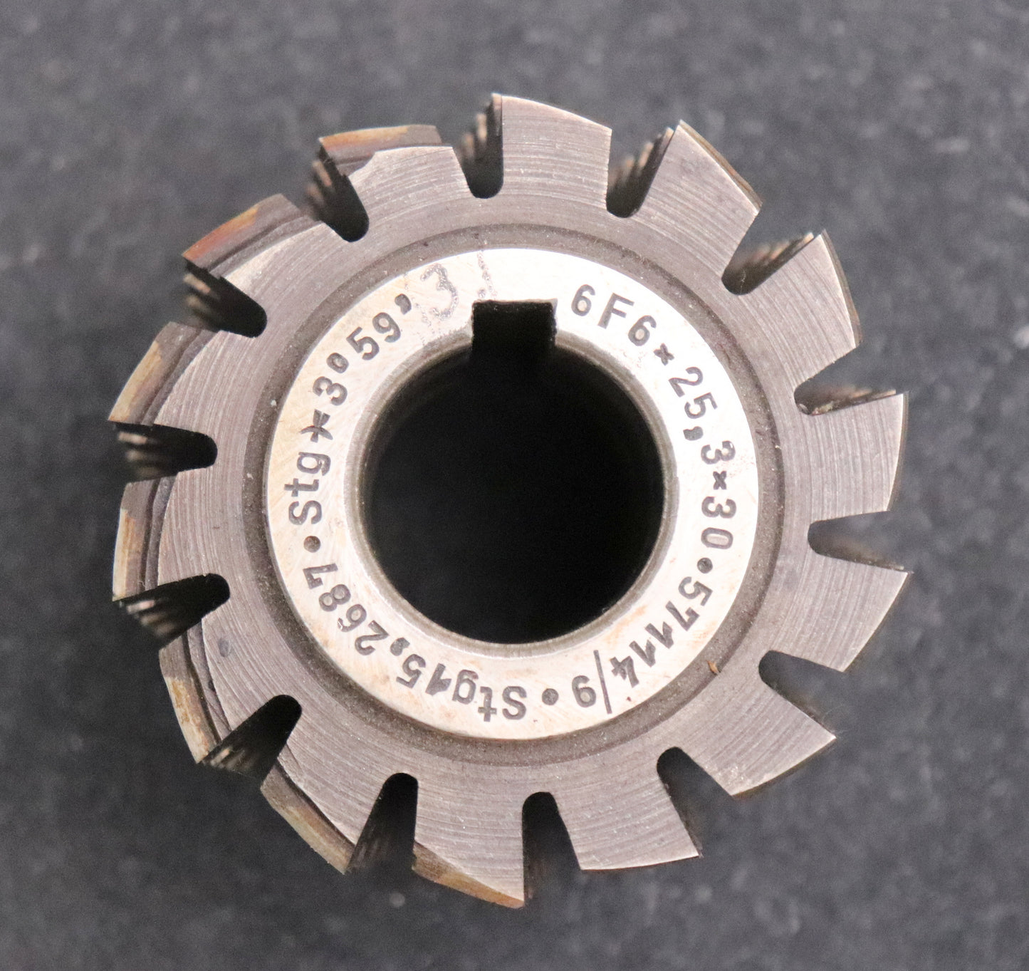 Bild des Artikels Keilwellen-Wälzfräser-6-Keile-30x25,3x6-mit-Höcker-Fertigfräser-Ø75x66xØ27mm-LKN