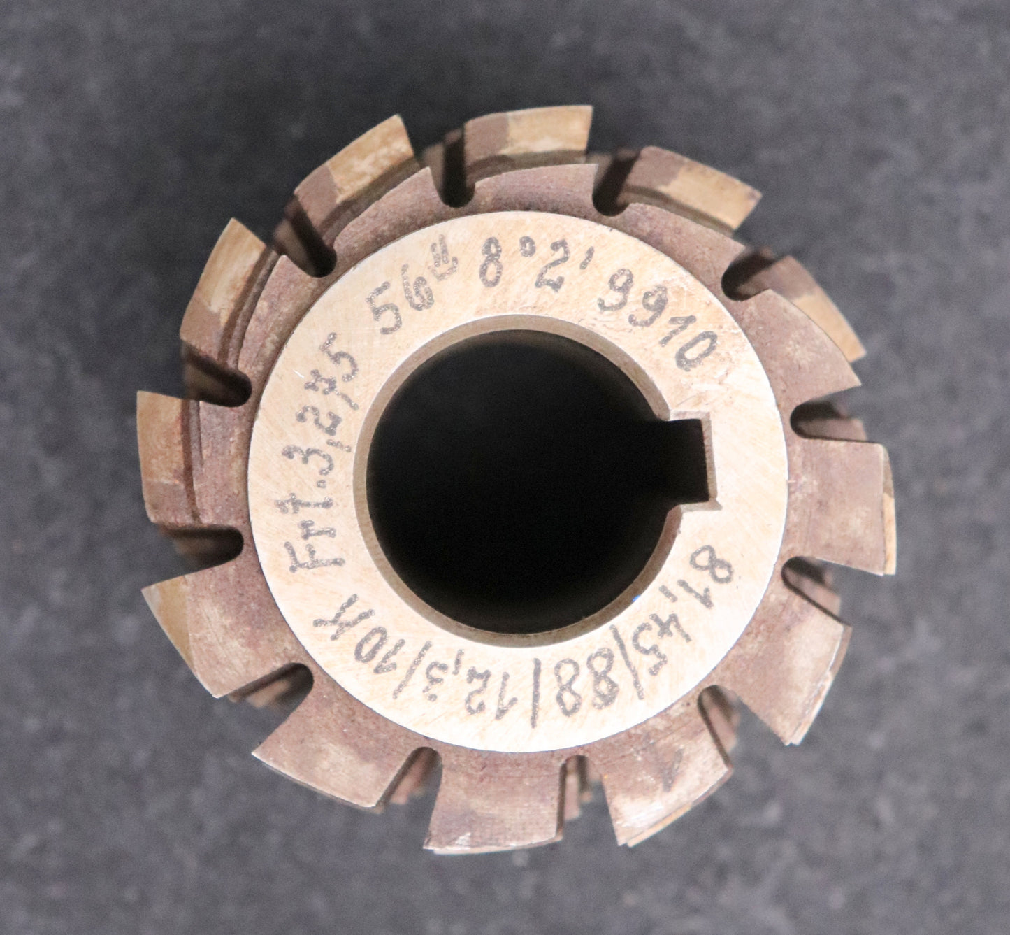 Bild des Artikels Keilwellen-Wälzfräser-10-Keile-81,45x88x12,3-Höcker-Fertigfräser-Ø70x60xØ27mm