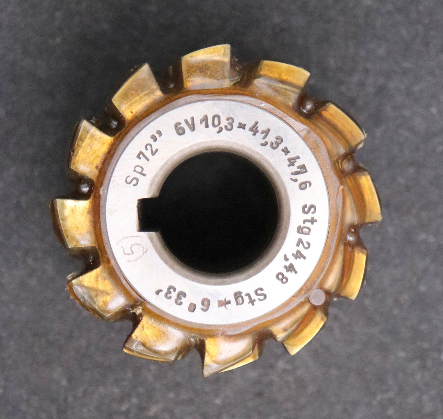 Bild des Artikels Keilwellen-Wälzfräser-6-Keile-47,6x41,3x10,3-Höcker-Fertigfräser-Ø75x66xØ27mm