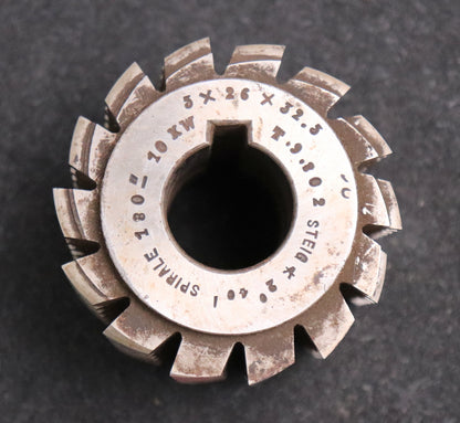 Bild des Artikels HENTZEN&CO-Keilwellen-Wälzfräser-10-Keile-32,5x26x5-Fertigfräser-Ø76x65xØ27mm