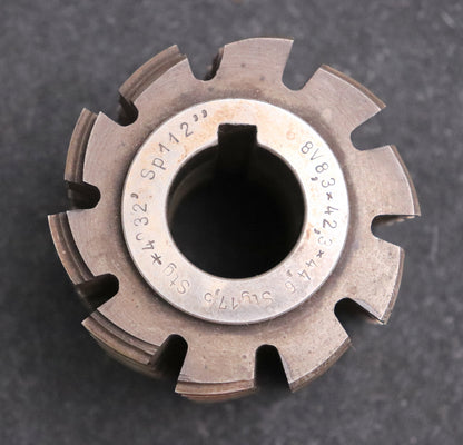 Bild des Artikels Keilwellen-Wälzfräser-10-Keile-44,6x42,3x8,3-Höcker-Fertigfräser-Ø75x66xØ27mm