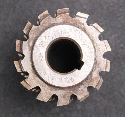 Bild des Artikels PWS-Keilwellen-Wälzfräser-10-Keile-71,4x78x12,3-Höcker-Fertigfräser