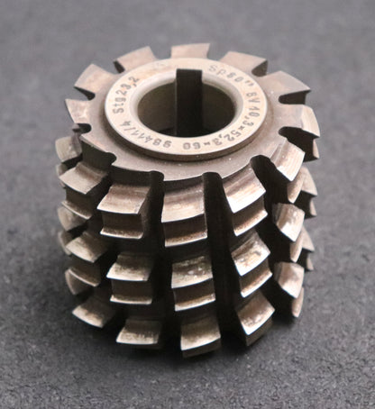 Bild des Artikels Keilwellen-Wälzfräser-8-Keile-60x52,3x10,3-mit-Höcker-Fertigfräser-Ø75x66xØ27mm