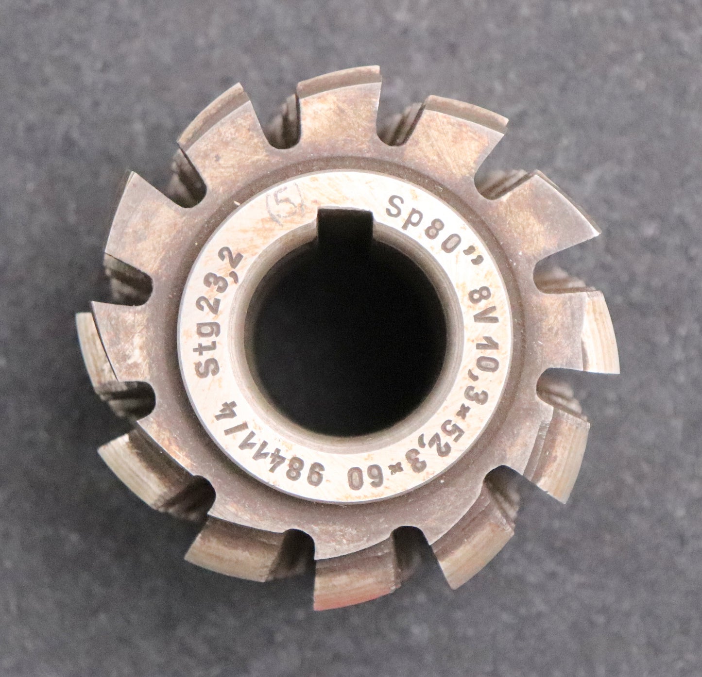 Bild des Artikels Keilwellen-Wälzfräser-8-Keile-60x52,3x10,3-mit-Höcker-Fertigfräser-Ø75x66xØ27mm