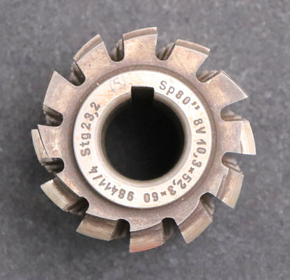 Bild des Artikels Keilwellen-Wälzfräser-8-Keile-60x52,3x10,3-mit-Höcker-Fertigfräser-Ø75x66xØ27mm